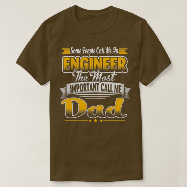 T-shirt Ingénieur papa (Design devant)