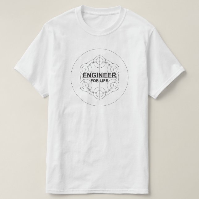 T-shirt Ingénieur pendant la vie (Design devant)