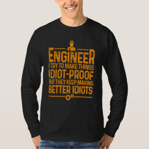 T-shirt Ingénieur Pour Hommes Femmes Mécanicien Cool