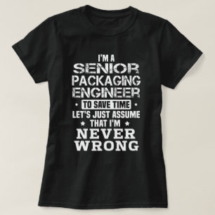 T-shirt Ingénieur principal de l'emballage