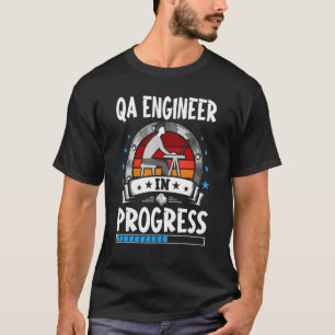T-shirt Ingénieur Qa En Cours Étudiant stagiaire