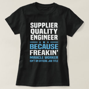 T-shirt Ingénieur qualité fournisseur