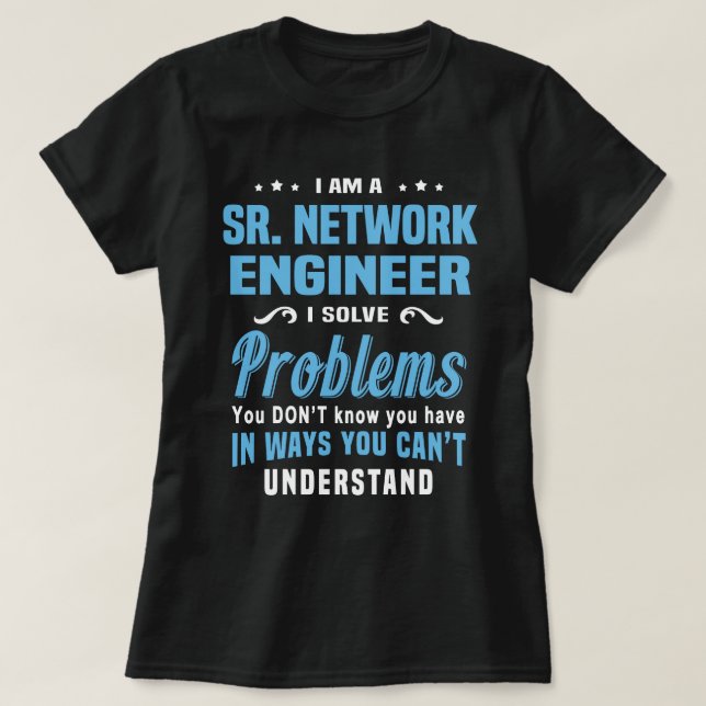 T-shirt Ingénieur réseau (Design devant)