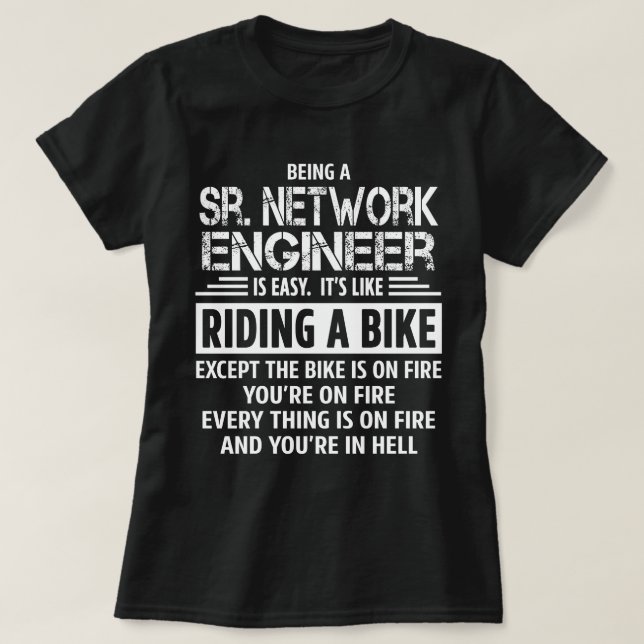 T-shirt Ingénieur réseau (Design devant)