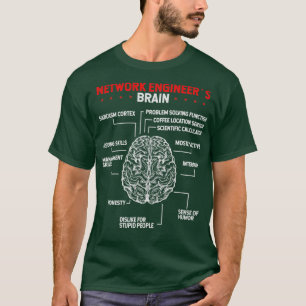 T-shirt Ingénieur réseau du serveur cerveau