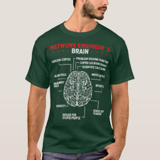 T-shirt Ingénieur réseau du serveur cerveau