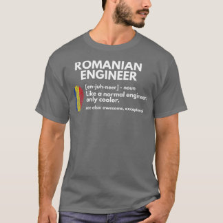 T-shirt Ingénieur roumain Définition Drôle Roumanie Cadeau