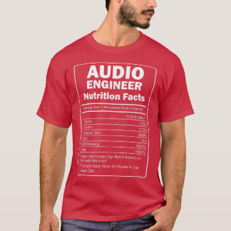 T-shirt Ingénieur Son Art Pour Production De Musique Audio