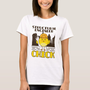T-shirt Ingénieur structurel Chick Ingénieur civil