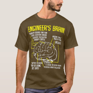 T-shirt Ingénieurs Cerveau Drôle Jeux d'ingénierie Process