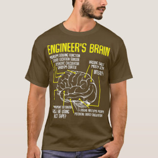 T-shirt Ingénieurs Cerveau Drôle Jeux d'ingénierie Process