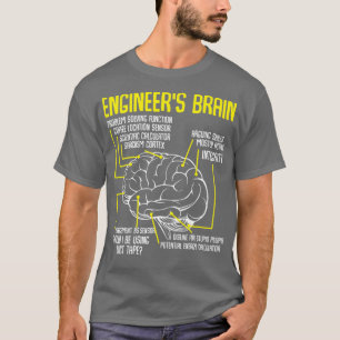 T-shirt Ingénieurs Cerveau Drôle Jeux d'ingénierie Process