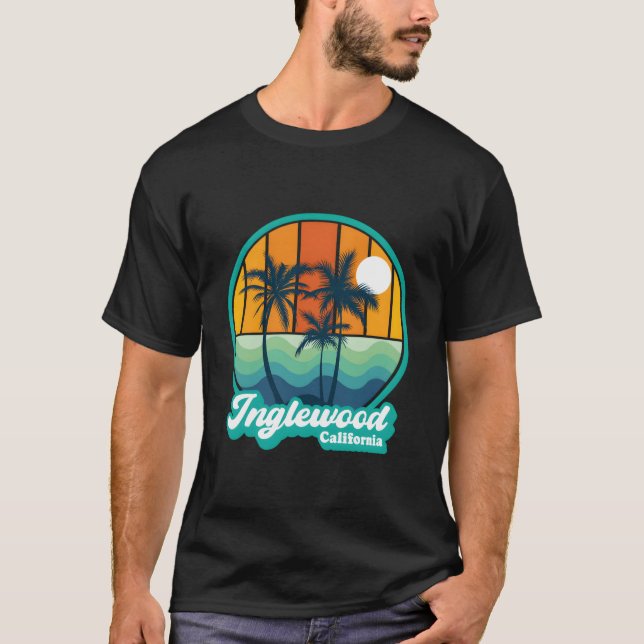 T-shirt Inglewood California Summer Vacation Beach (Devant)