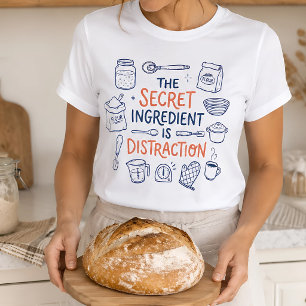 T-shirt Ingrédient Secret Distrayant pour une Pâtisserie D
