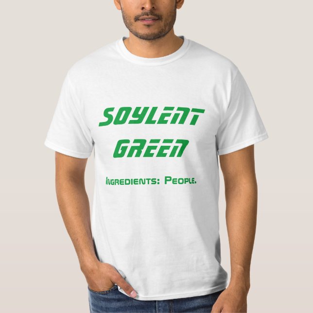 T-shirt Ingrédients verts de Soylent (Devant)