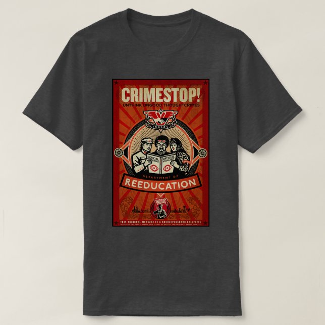 T-shirt INGSOC 1984 Thoughtcrime (Design devant)