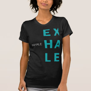 T-shirt Inhale Exhale Design minimaliste pour respirer le