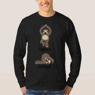 T-shirt Inhale Exhale Sloth Yoga