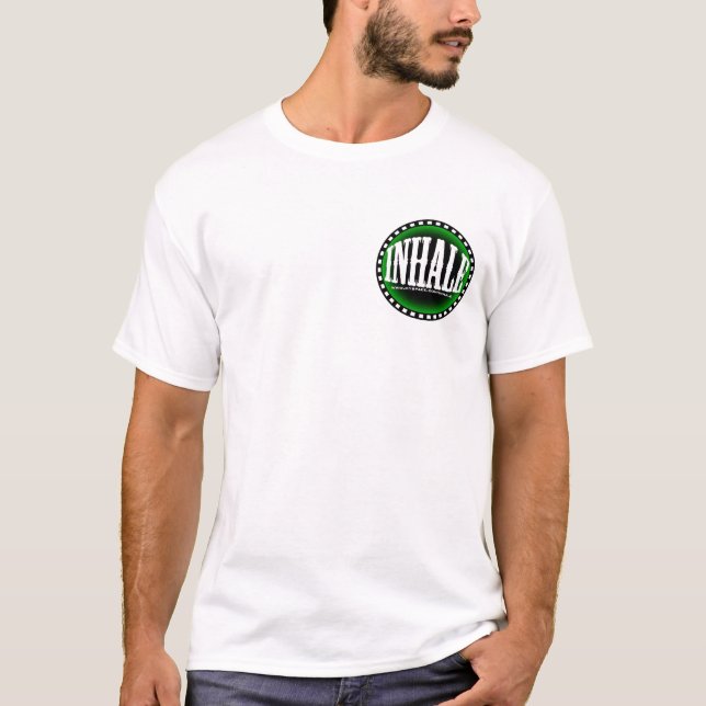 T-shirt Inhalez le jeton de poker (Devant)