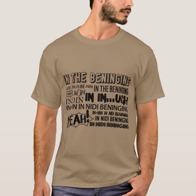 T-shirt INHE BENINGING BEGINNING amis rétro (Devant)