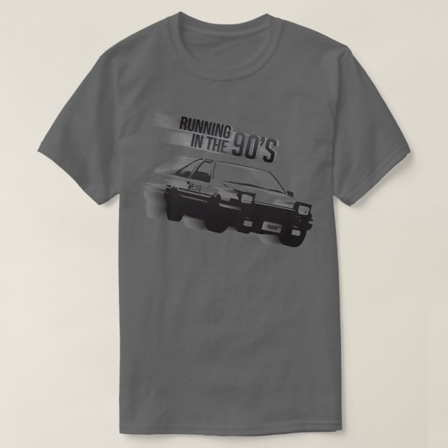 T-shirt Initiale D 1 Courir dans les années 90 CLAIRE ver (Design devant)