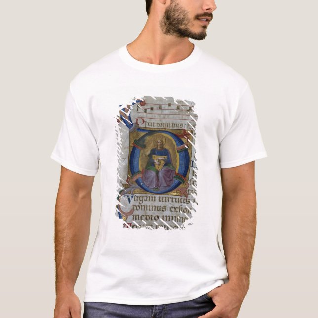 T-shirt Initiale "D" de Mme 531 f.169v Historiated (Devant)