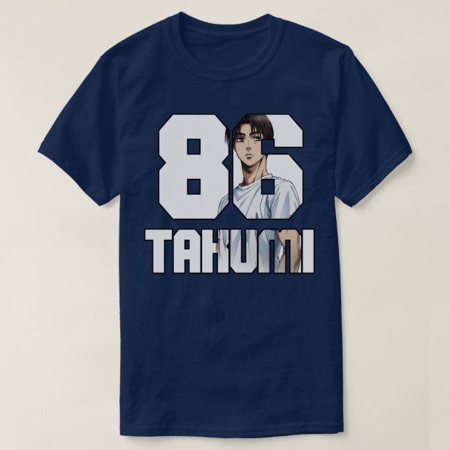 T-shirt Initiale D Takumi Fujiwara AE86 2 (Design devant)