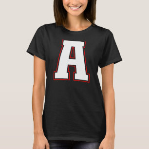 T-shirt Initiale Un Monogramme A Lettre A Alphabet Majuscu