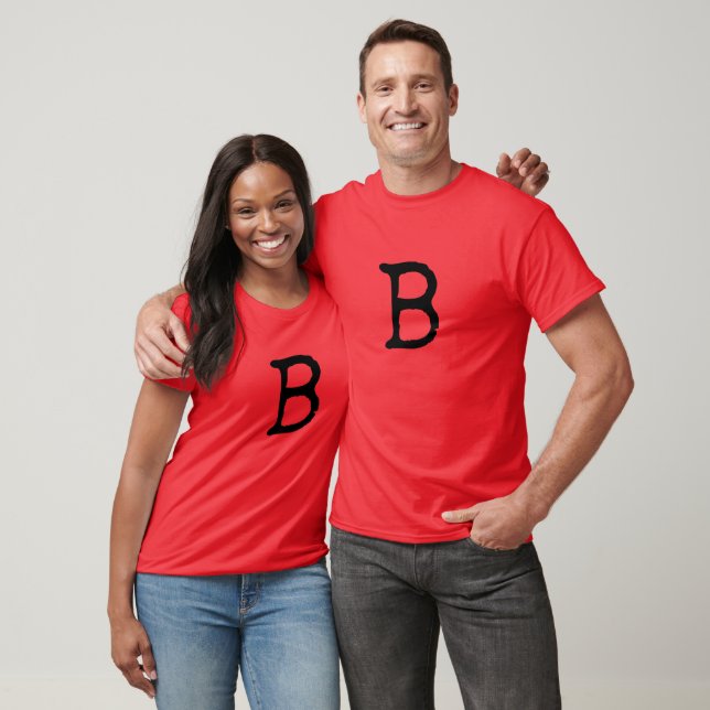 T-shirt Initiales du nom (Unisexe)