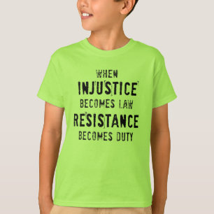 T-shirt Injustice et devoir Tee, pour les enfants