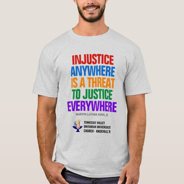 T-shirt Injustice / Justice (Devant)