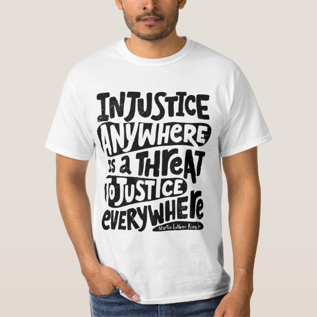 T-shirt injustice partout (Devant)