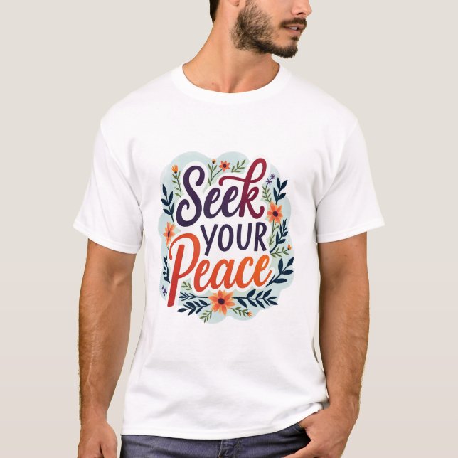 T-shirt Inner Harmony Cherchez votre paix cite le design d (Devant)