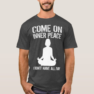 T-shirt Inner Peace Meditation Funny Yoga Lover Gift boy f