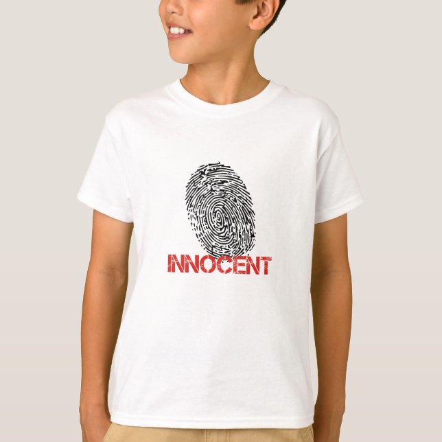 T-shirt Innocent | Graphique Cool d'empreintes digitales (Devant)