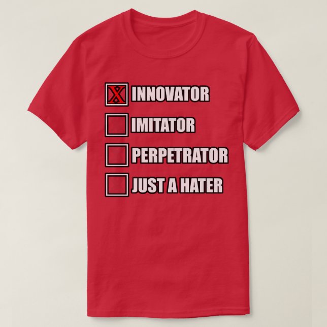 T-shirt Innovateur à choix multiples (Design devant)
