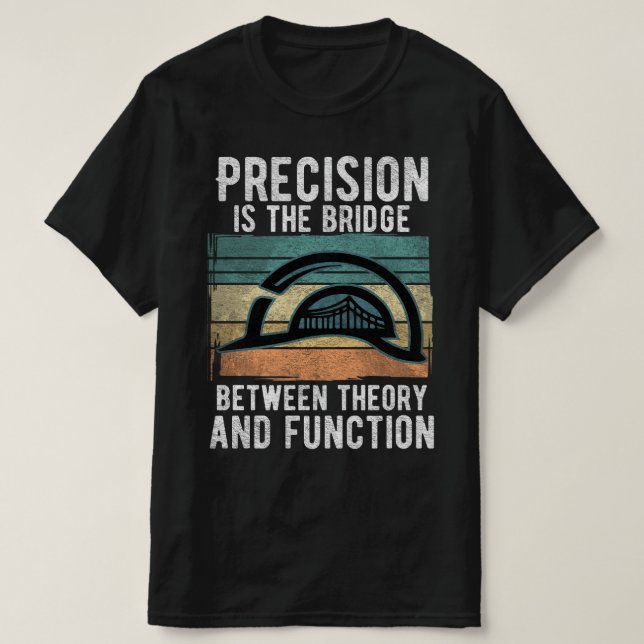 T-shirt Innover avec l'ingénierie de précision (Design devant)