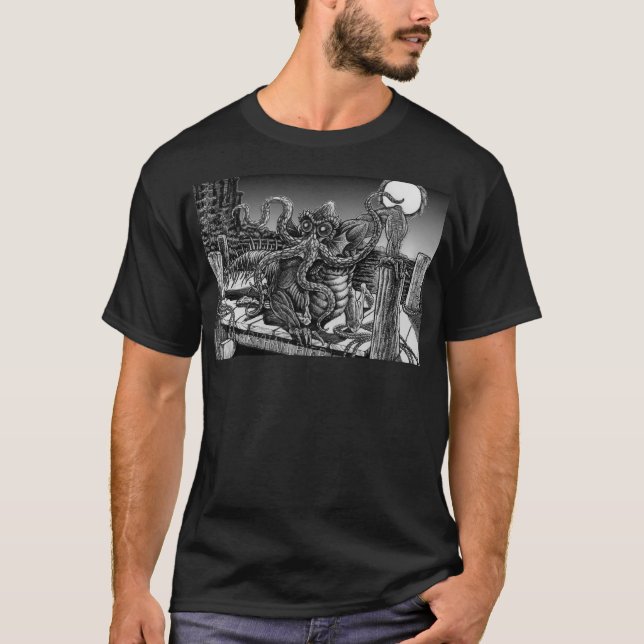 T-shirt Innsmouth profondément un (Devant)