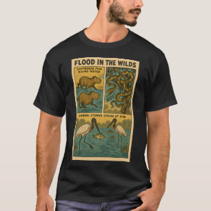 T-shirt Inondation dans les terres sauvages - Capybaras, s