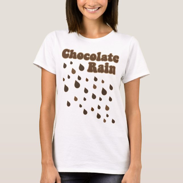 T-shirt Inondation de pluie de chocolat (Devant)