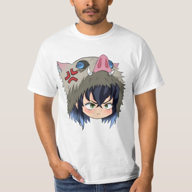 T-shirt " INOSUKE HASHIBIRA visage" (Devant)