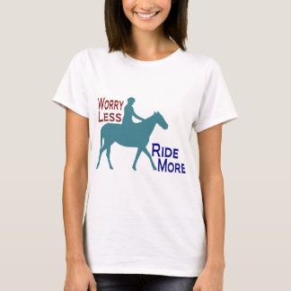 T-shirt Inquiétude moins de tour plus d'équitation