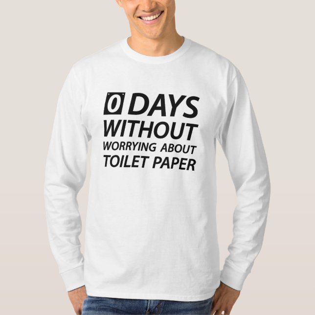 T-shirt Inquiétudes du papier toilette (Devant)