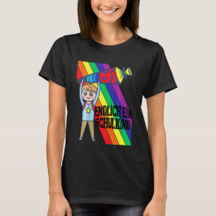 T-shirt Inscription d'un enfant à l'école Enfin une école