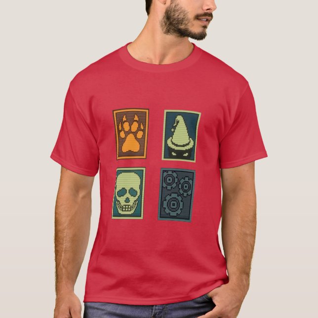 T-shirt Inscryption Psychological Horror d Categories Game (Devant)