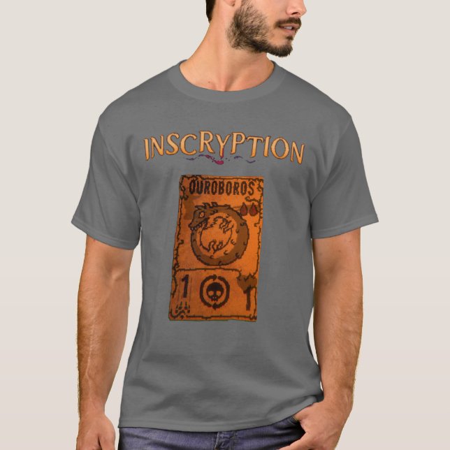 T-shirt Inscryption Psychological Horror Ouroboros d Game  (Devant)