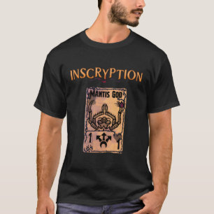 T-shirt Inscryption Tis Dieu Psychologique Horreur jeu