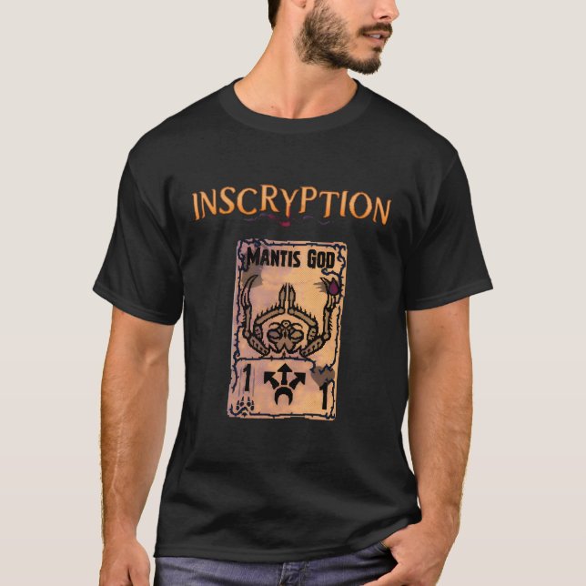 T-shirt Inscryption Tis Dieu Psychologique Horreur jeu (Devant)