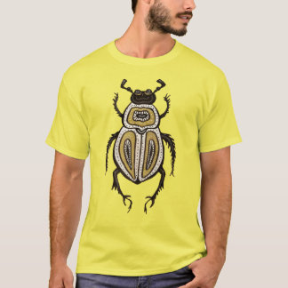 T-shirt Insect Lover Jaune Art Décoratif du scarabée
