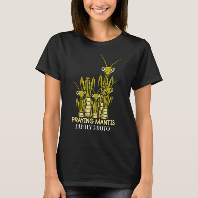 T-shirt Insecte  Capture d'insecte Mante religieuse Entomo (Devant)